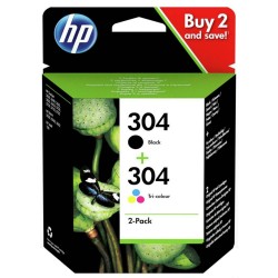 HP cartridge 304 zwart + kleur