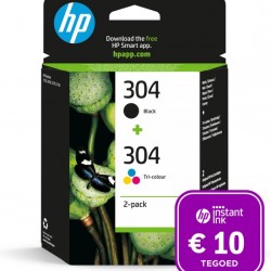 HP 304 Inktcartridge Zwart